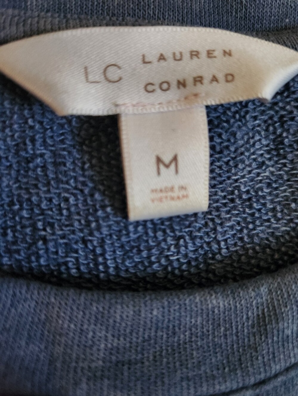 LC Lauren Conrad Blue Crewneck Sweater - Women Medium